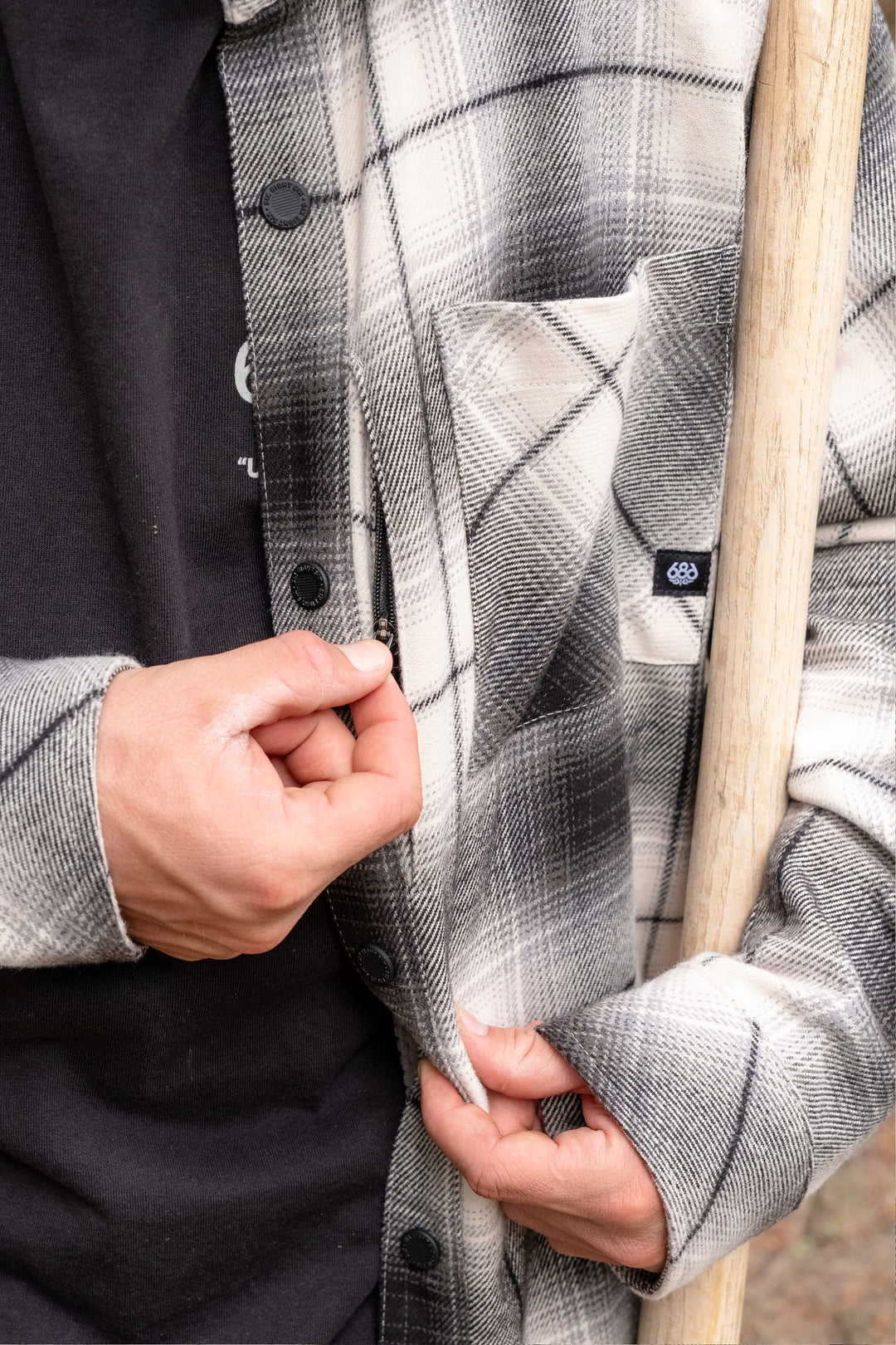 686 Men's Heat Grid Flannel - Limestone - Sun Diego Boardshop