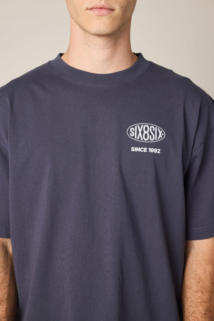 686 Men's 92 Relaxed S/S Tee - Navy - Sun Diego Boardshop