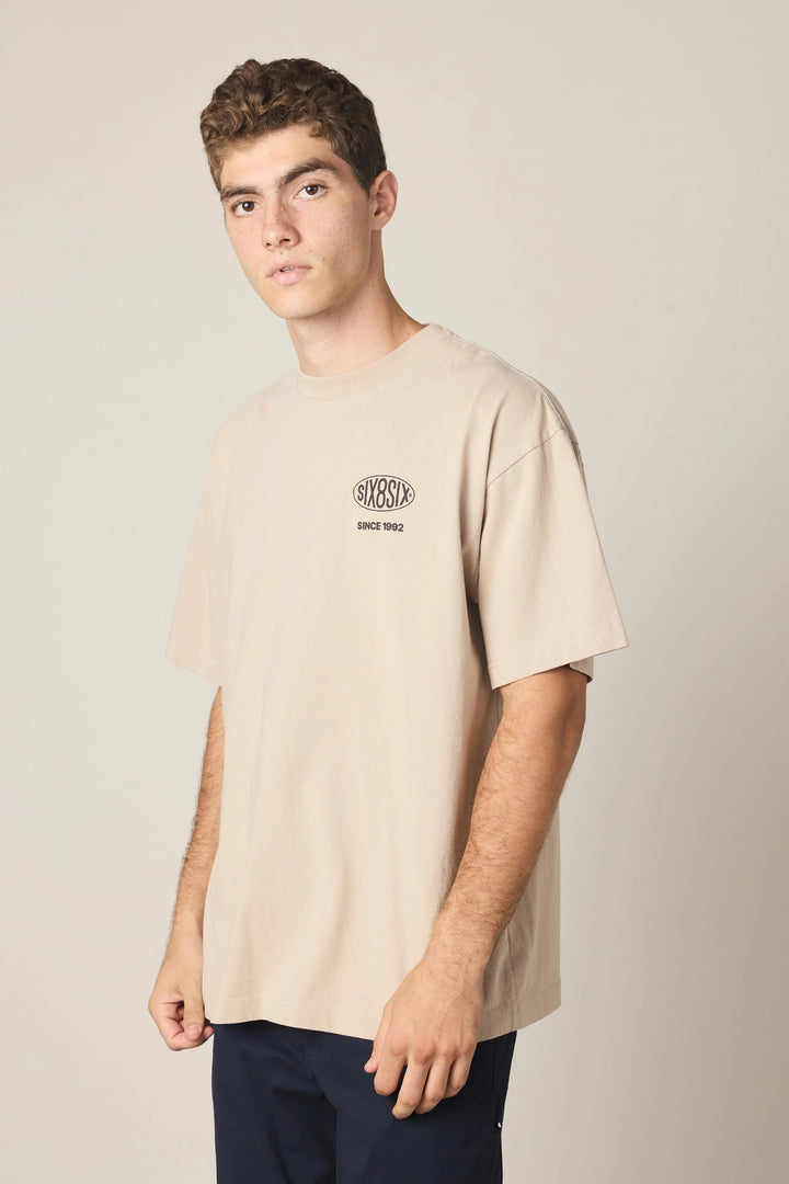 686 Men's 92 Relaxed S/S Tee - Tan - Sun Diego Boardshop