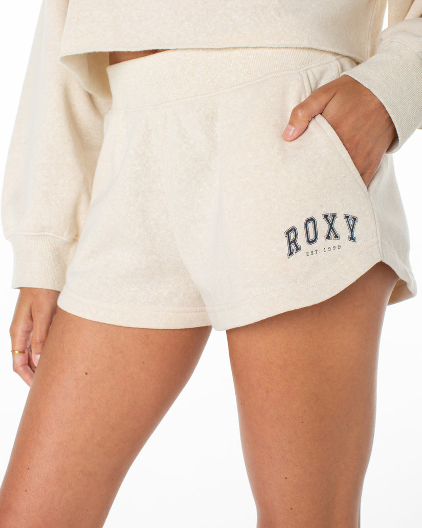 Roxy Sunray Elastic Waist Shorts - OATMEAL HEATHER - Sun Diego Boardshop