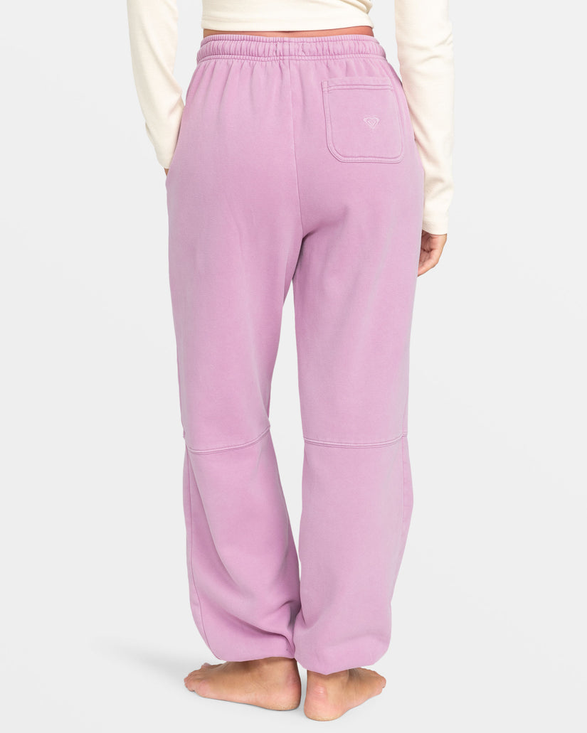 Roxy Oasis Haze Elastic Waist Pants - MAUVE ORCHID - Sun Diego Boardshop