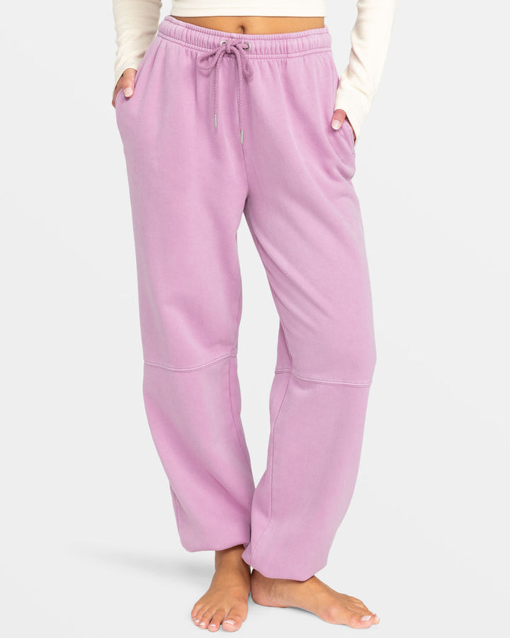 Roxy Oasis Haze Elastic Waist Pants - MAUVE ORCHID - Sun Diego Boardshop