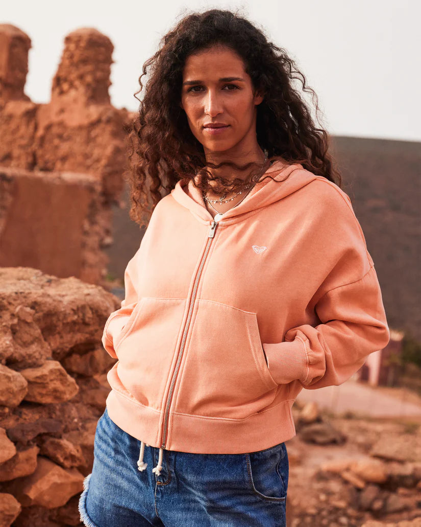 Roxy Sahara Vibes Zip Hoodie - TERRA COTTA - Sun Diego Boardshop