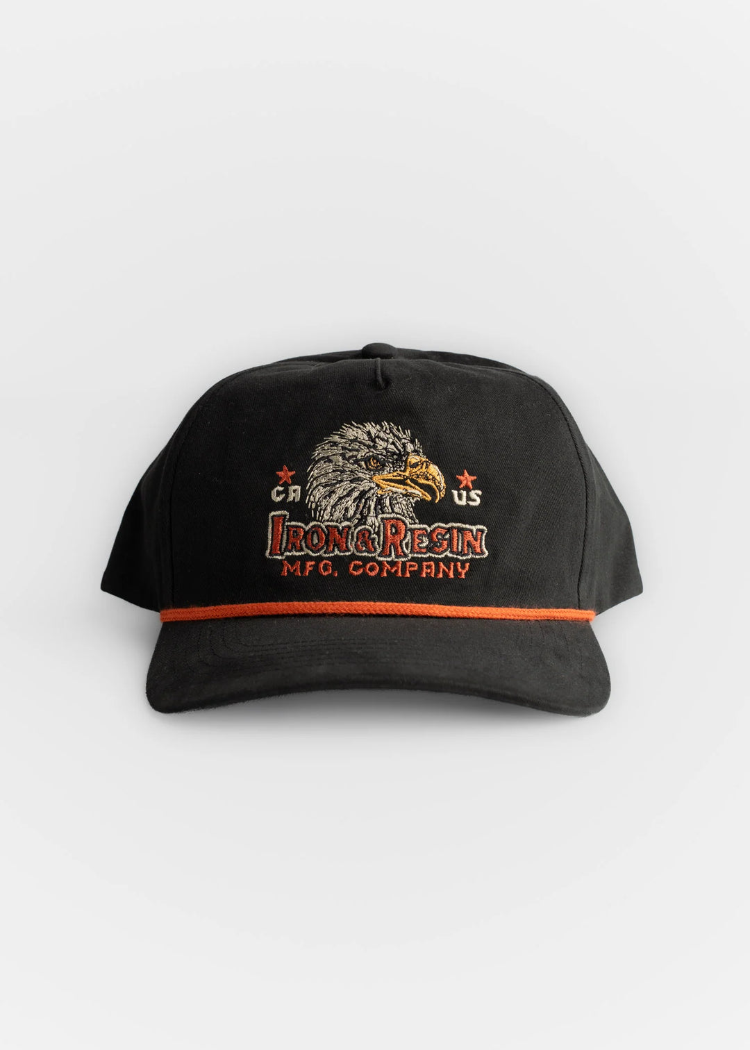 Iron & Resin Men's Eagle Hat - Black