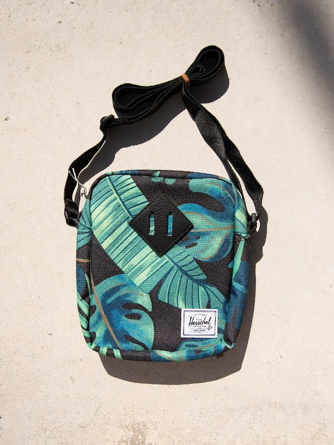 Herschel Supply Co Classic Crossbody - 2L - BLACK PALM LEAVES - Sun Diego Boardshop