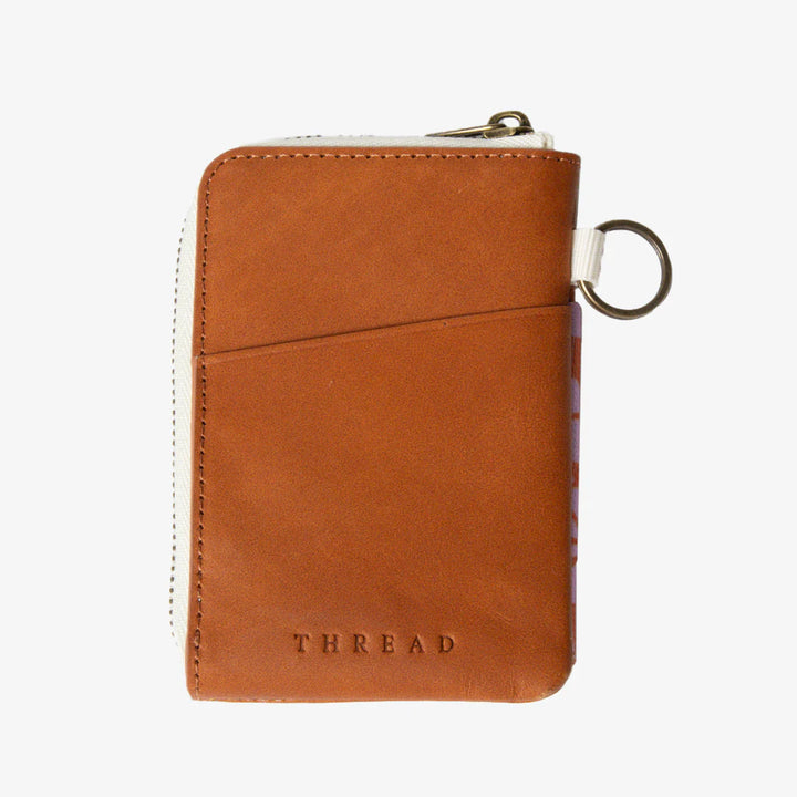 Thread Leather Zip Wallet - Emmeline