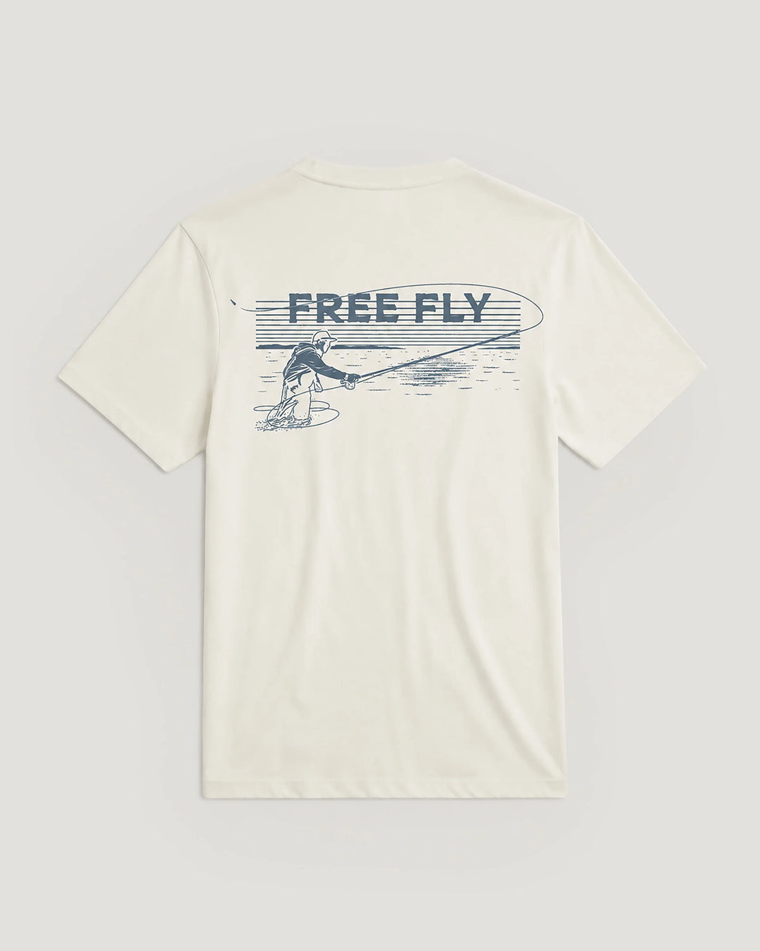 Free Fly Men's Retro Cast Tee - Bone - Sun Diego Boardshop