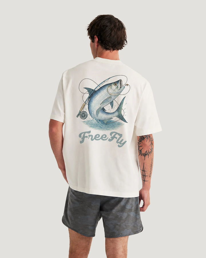 Free Fly Men's Silver King Relaxed Tee - Bone - Sun Diego Boardshop