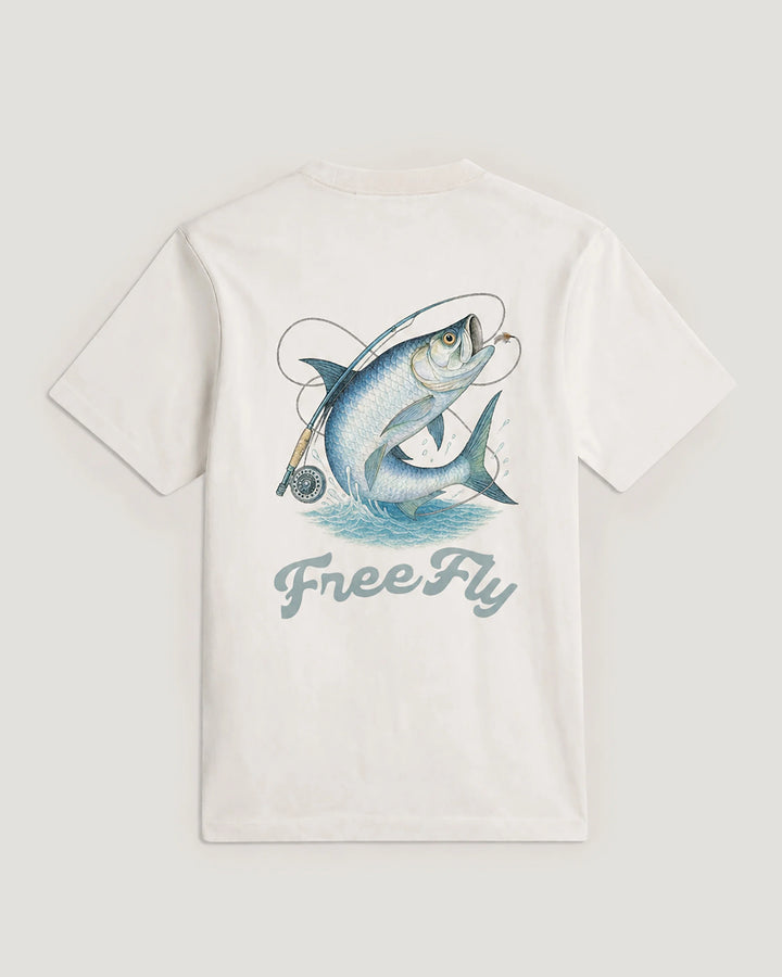 Free Fly Men's Silver King Relaxed Tee - Bone - Sun Diego Boardshop