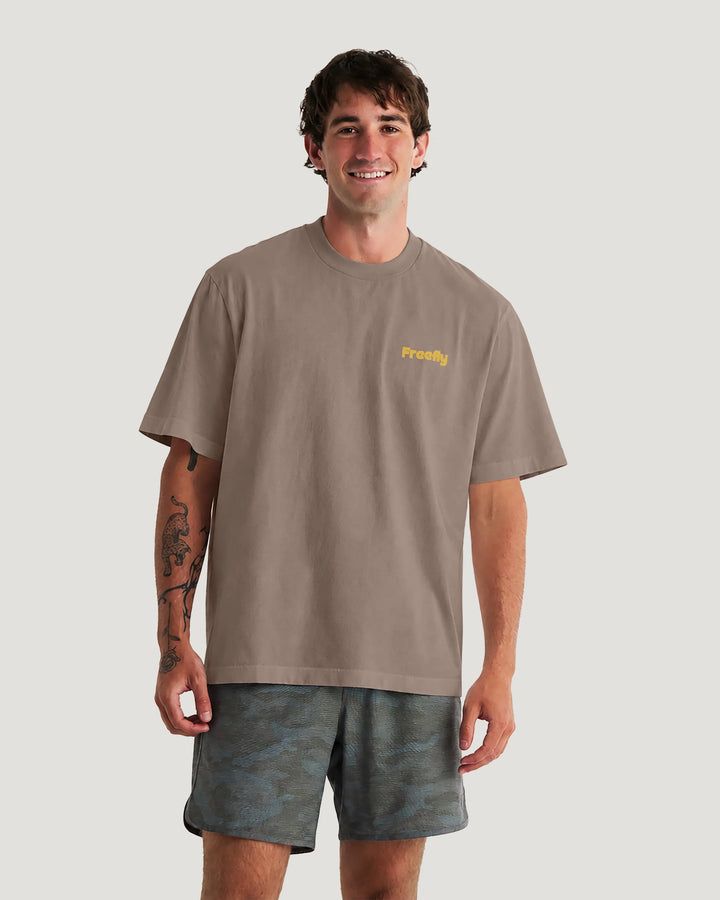 Free Fly Men's Outdoor Specialists Relaxed Tee - Fossil - Sun Diego Boardshop