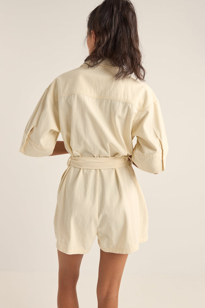 Rhythm Boiler Playsuit - CREAM - Sun Diego Boardshop