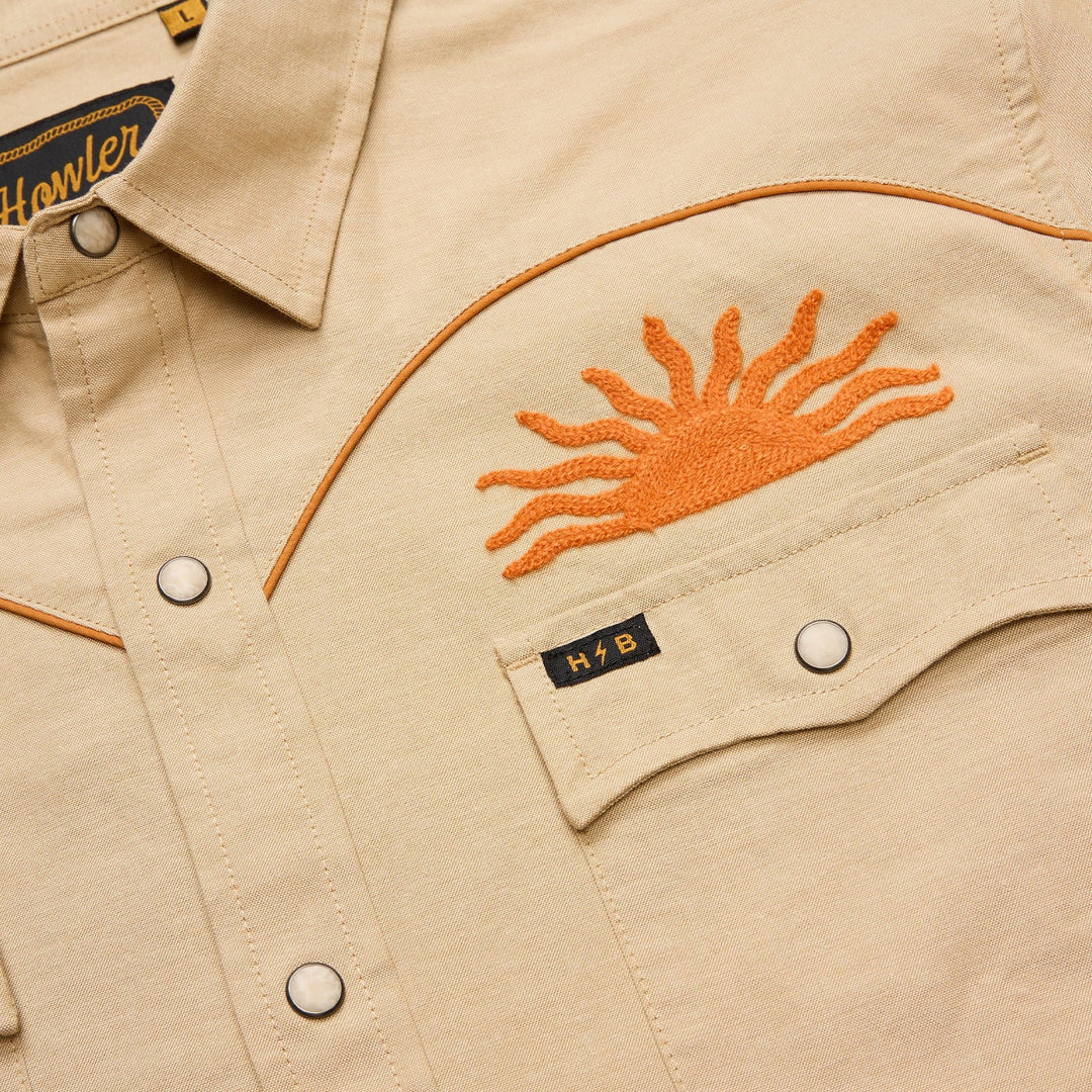Howler Bros Crosscut Deluxe Snapshirt - El Sol: Gold