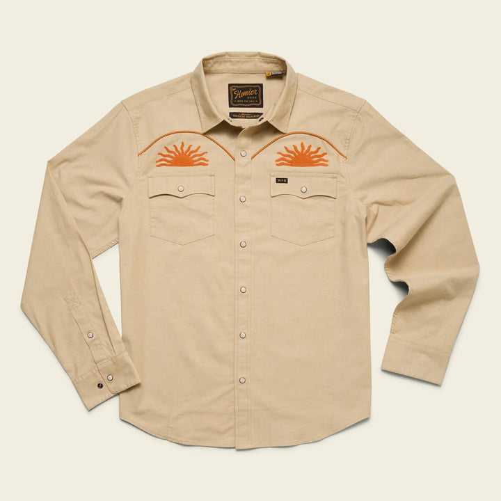 Howler Bros Crosscut Deluxe Snapshirt - El Sol: Gold