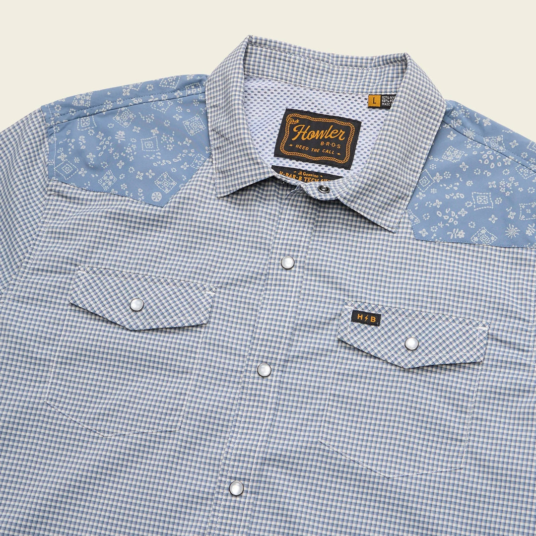 Howler Bros H Bar B Tech Longsleeve - Wild Rag: Blue Mirage