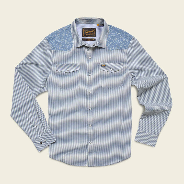 Howler Bros H Bar B Tech Longsleeve - Wild Rag: Blue Mirage