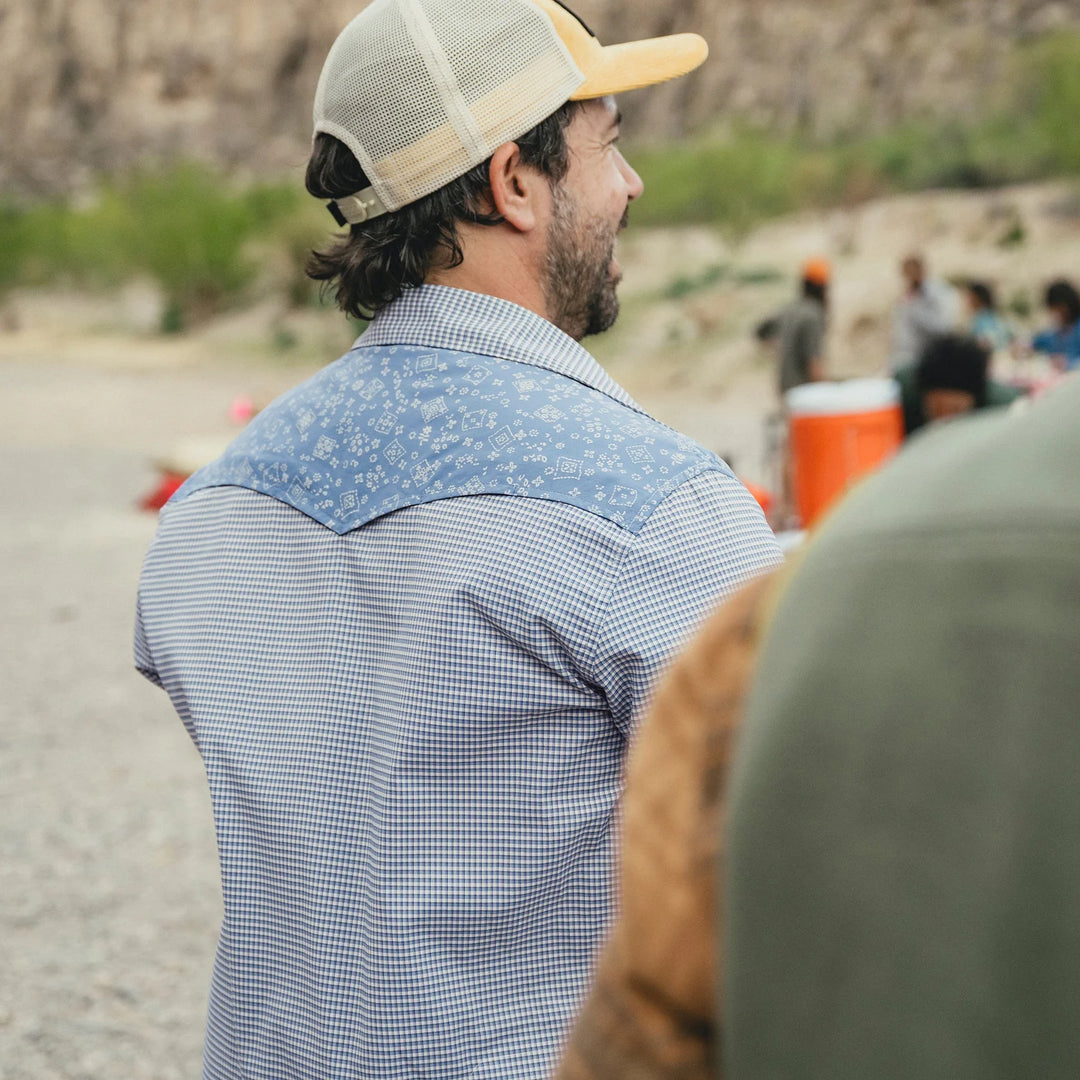Howler Bros H Bar B Tech Longsleeve - Wild Rag: Blue Mirage