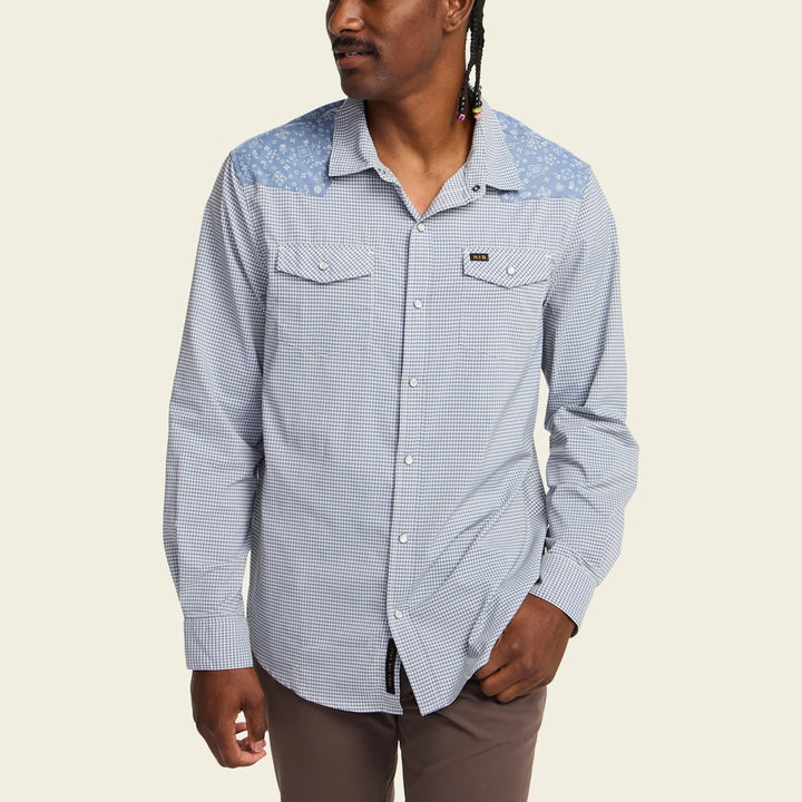 Howler Bros H Bar B Tech Longsleeve - Wild Rag: Blue Mirage