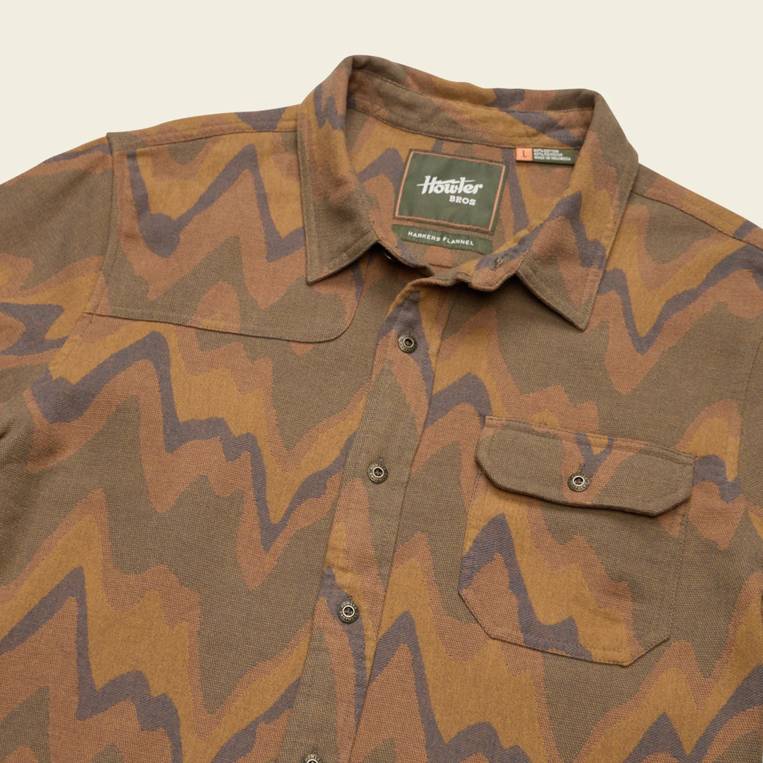 Howler Bros Harker'S Flannel - Sediment Jacquard: Camel