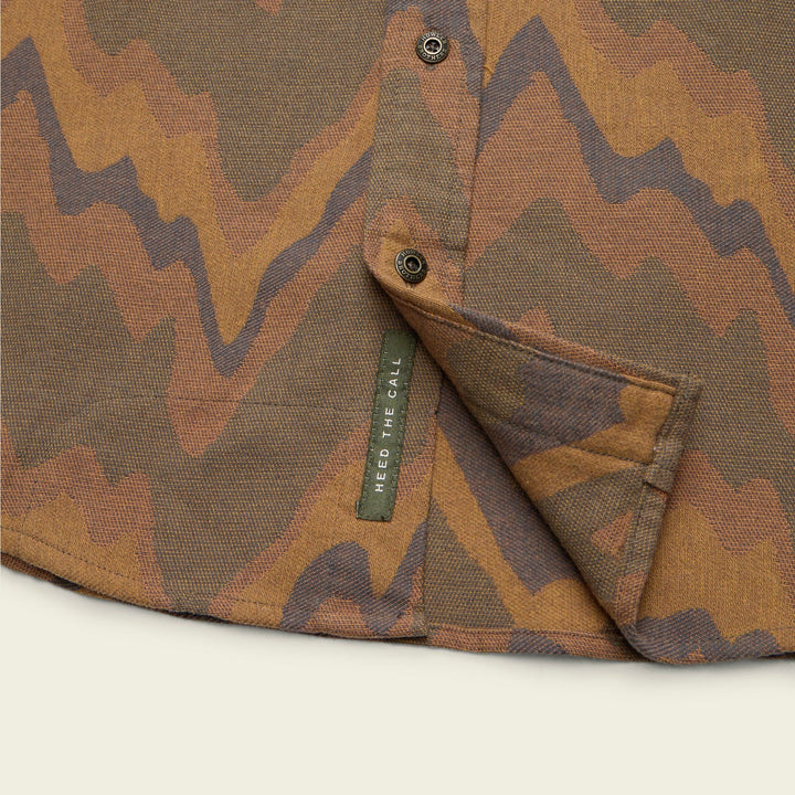 Howler Bros Harker'S Flannel - Sediment Jacquard: Camel