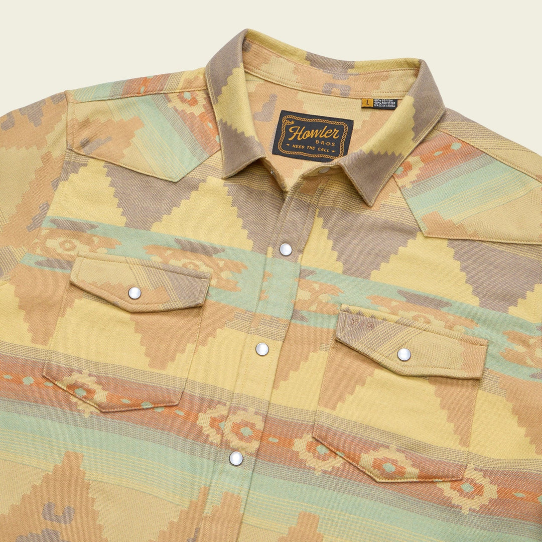 Howler Bros Sheridan Flannel - Mitla Motifs: Terracotta
