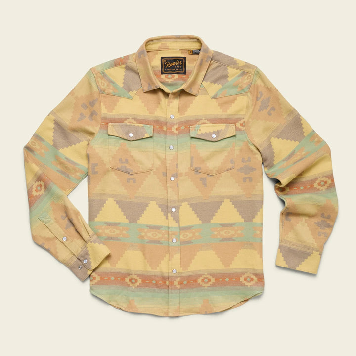 Howler Bros Sheridan Flannel - Mitla Motifs: Terracotta