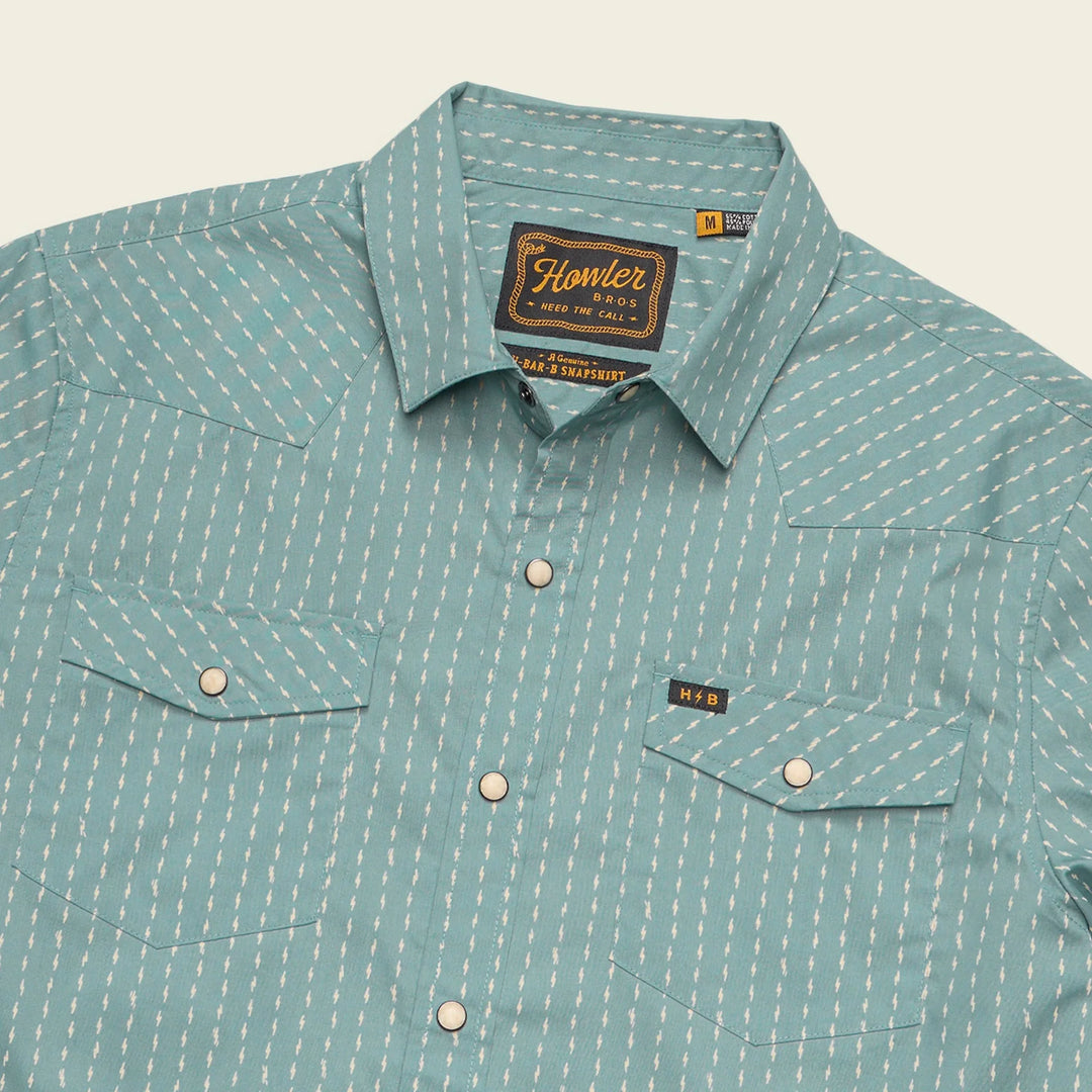 Howler Bros H Bar B Snapshirt - Power Lines: Smoke Blue