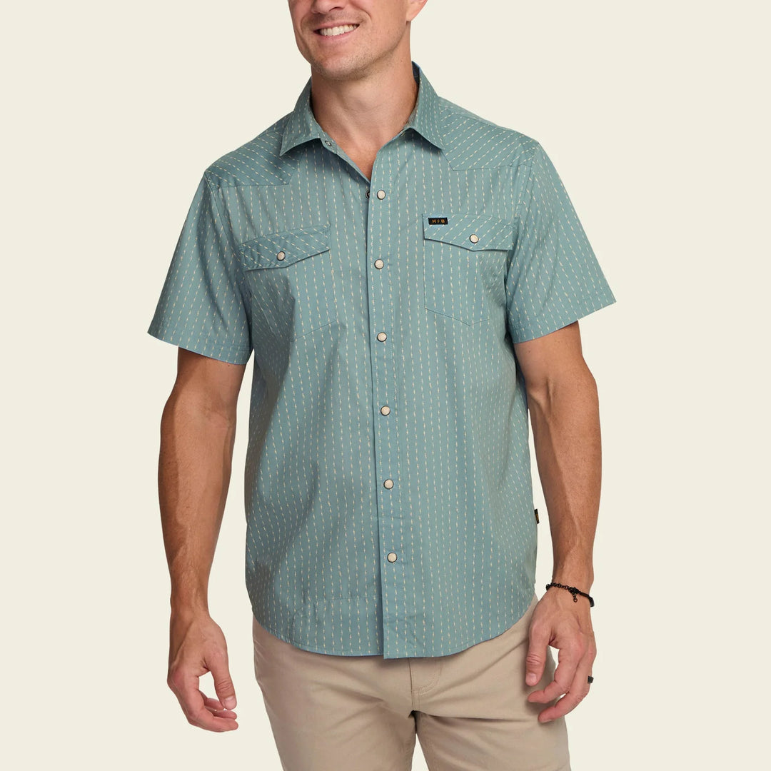 Howler Bros H Bar B Snapshirt - Power Lines: Smoke Blue