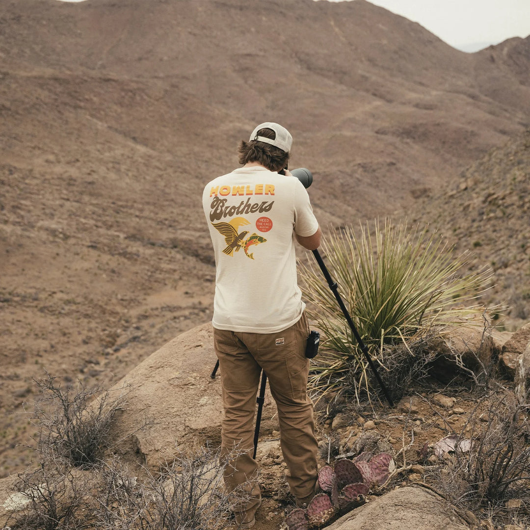 Howler Bros Osprey Prey Pocket T-Shirt - Osprey Prey: Sand Heather