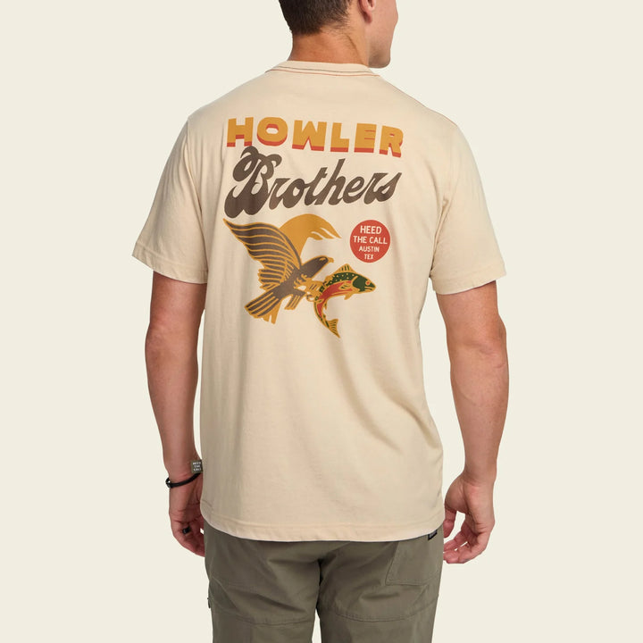 Howler Bros Osprey Prey Pocket T-Shirt - Osprey Prey: Sand Heather