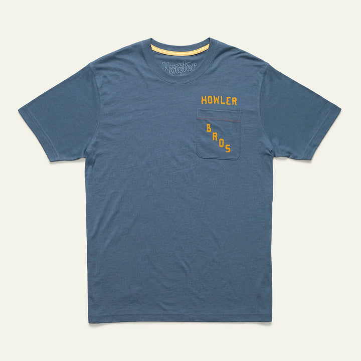 Howler Bros Prickly Pear Pocket T-Shirt - Prickly Pear: Blue Horizon