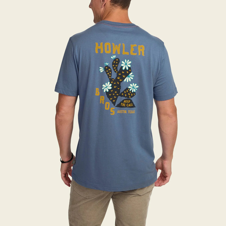 Howler Bros Prickly Pear Pocket T-Shirt - Prickly Pear: Blue Horizon