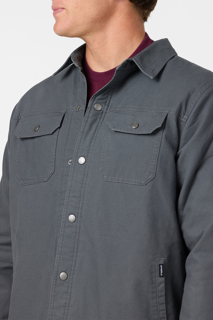 O'Neill Men's Bronsen High Pile Lined Jacket - Dark Shadow - Sun Diego Boardshop