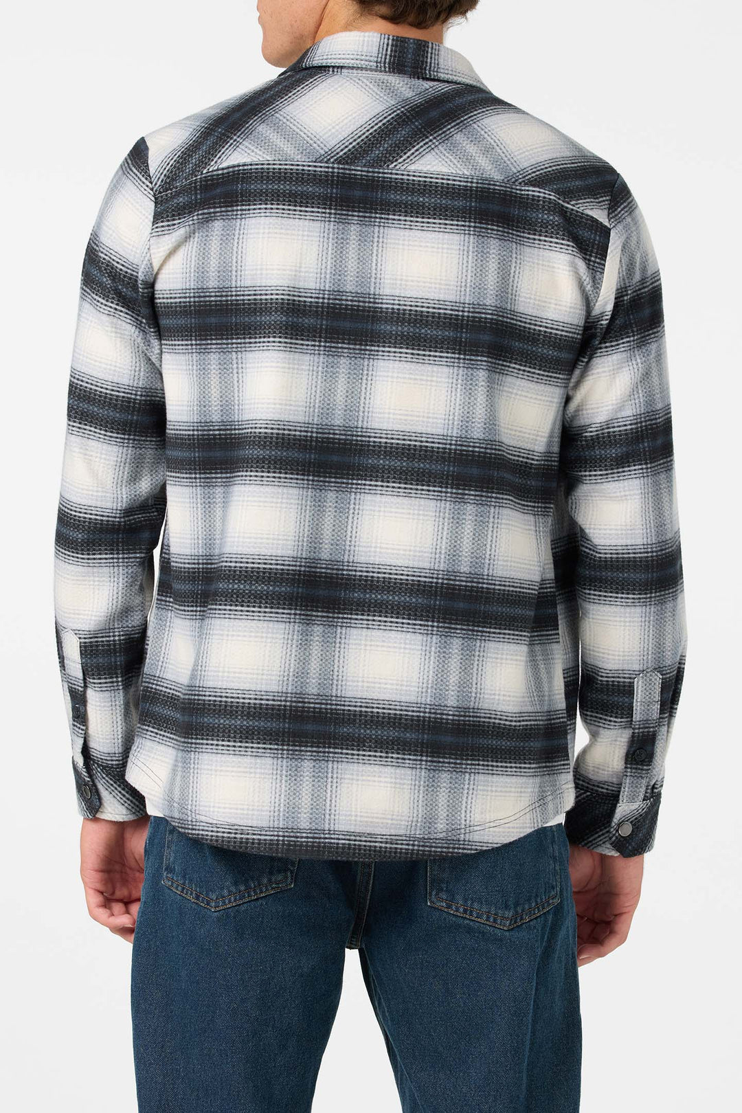 O'Neill Men's Glacier Yarn Dye Flannel Long Sleeve Shirt - Tofu - Sun Diego Boardshop