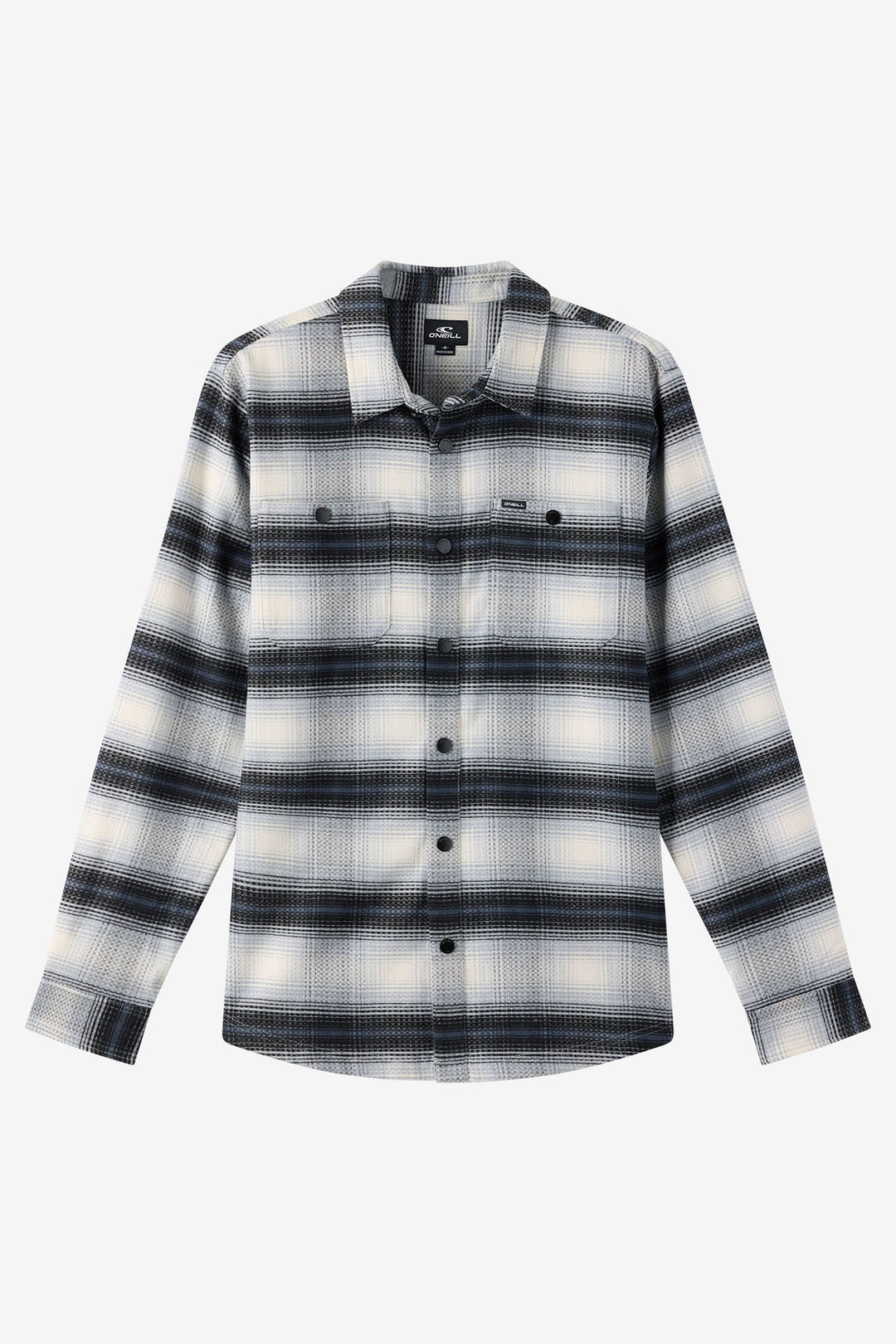 O'Neill Men's Glacier Yarn Dye Flannel Long Sleeve Shirt - Tofu - Sun Diego Boardshop