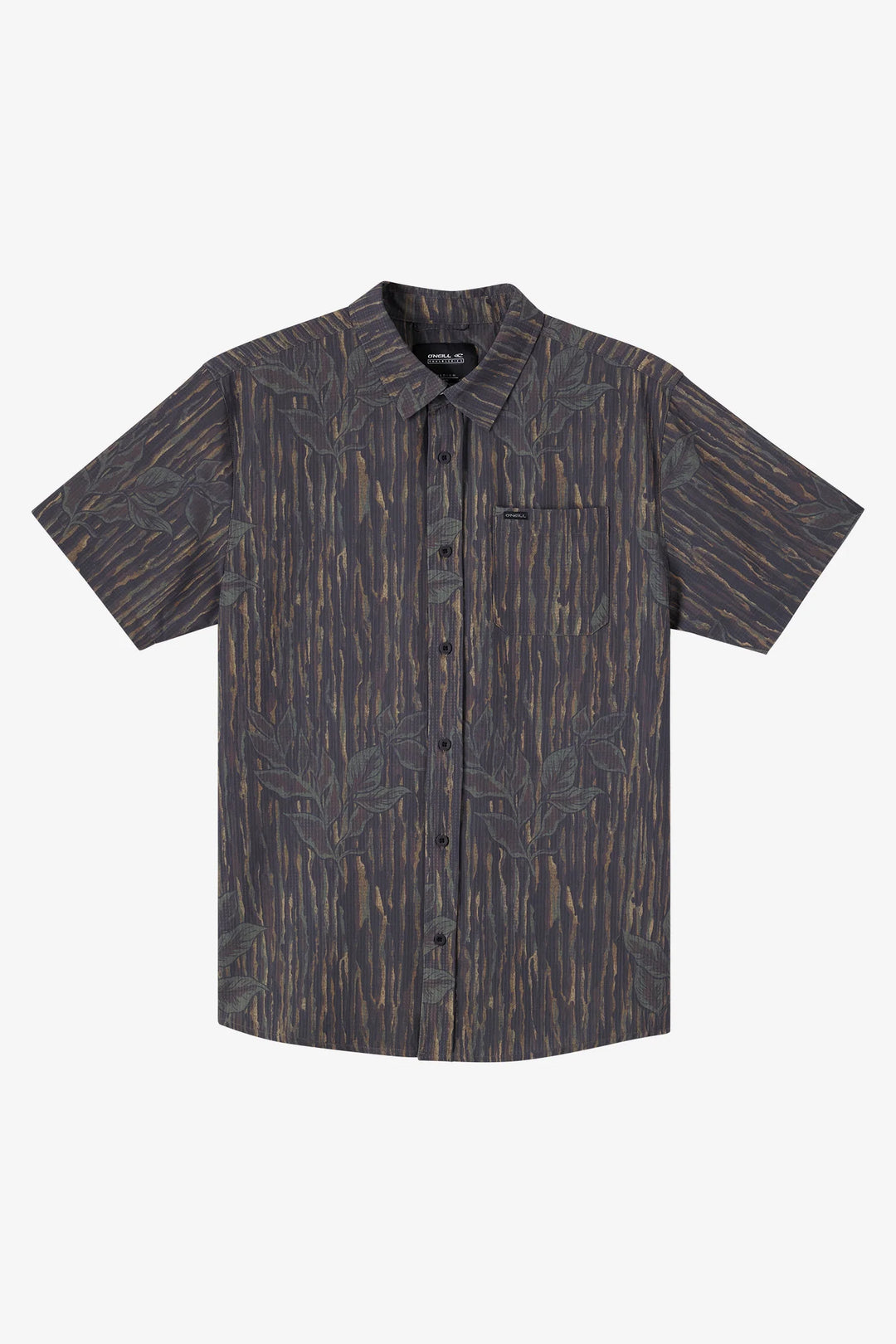 O'Neill Men's TRVLR Perforated Print Standard Shirt - Camo - Sun Diego Boardshop