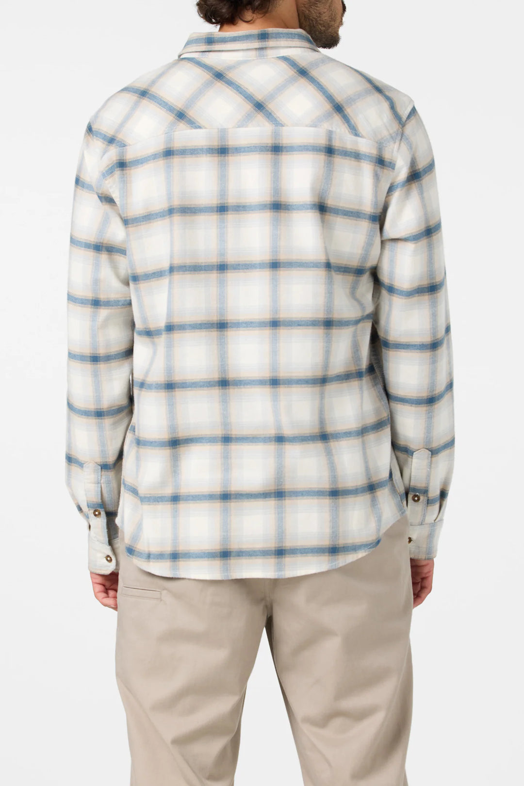 O'Neill Men's Coastline Flannel Long Sleeve Shirt - Tofu - Sun Diego Boardshop