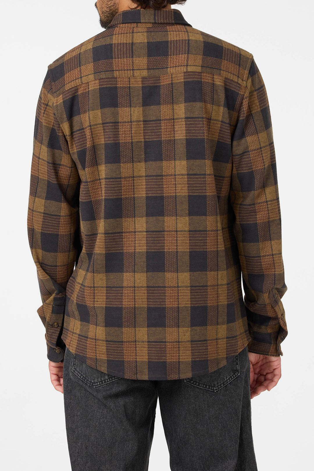 O'Neill Men's Sutton Flannel Long Sleeve Shirt - Dark Khaki - Sun Diego Boardshop