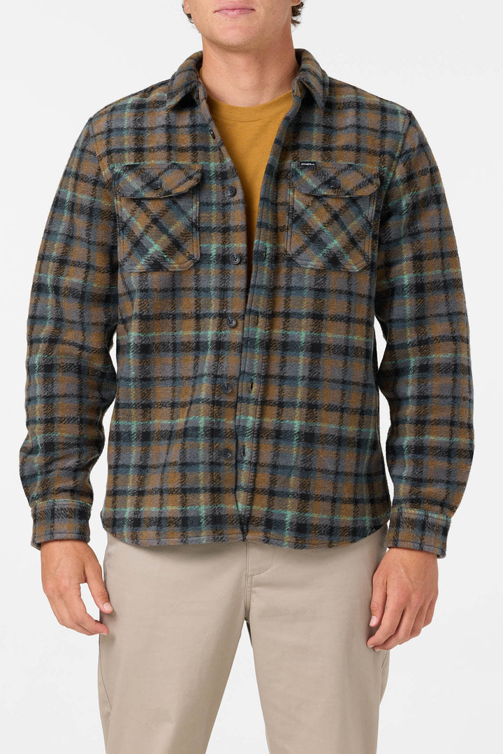 O'Neill Men's Outside Heavy Shirt Jacket - Heather Grey - Sun Diego Boardshop