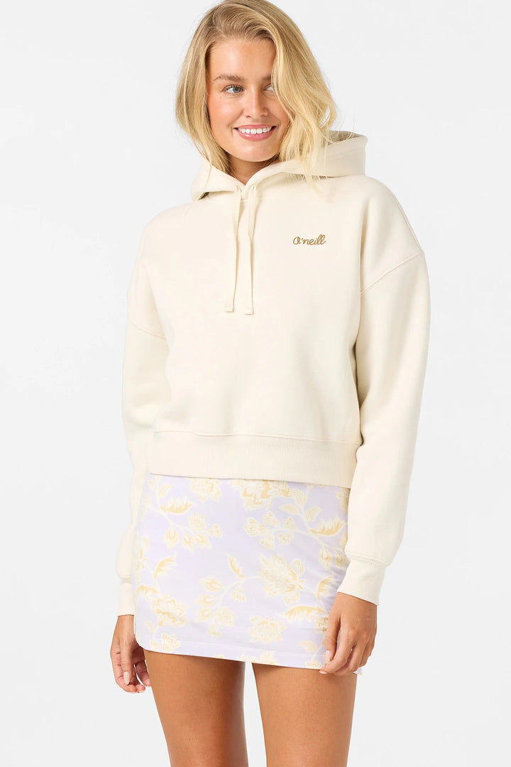 O'Neill Women's Arden Cropped Hoodie Pullover Fleece - Tofu - Sun Diego Boardshop