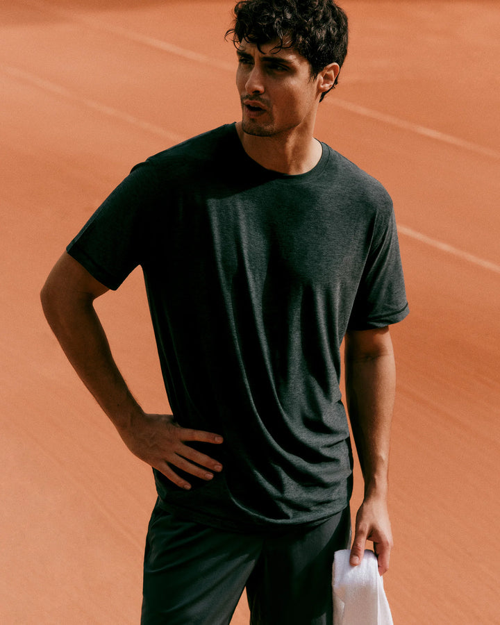 Vuori Men's Strato Tech Tee - Hemlock Heather - Sun Diego Boardshop