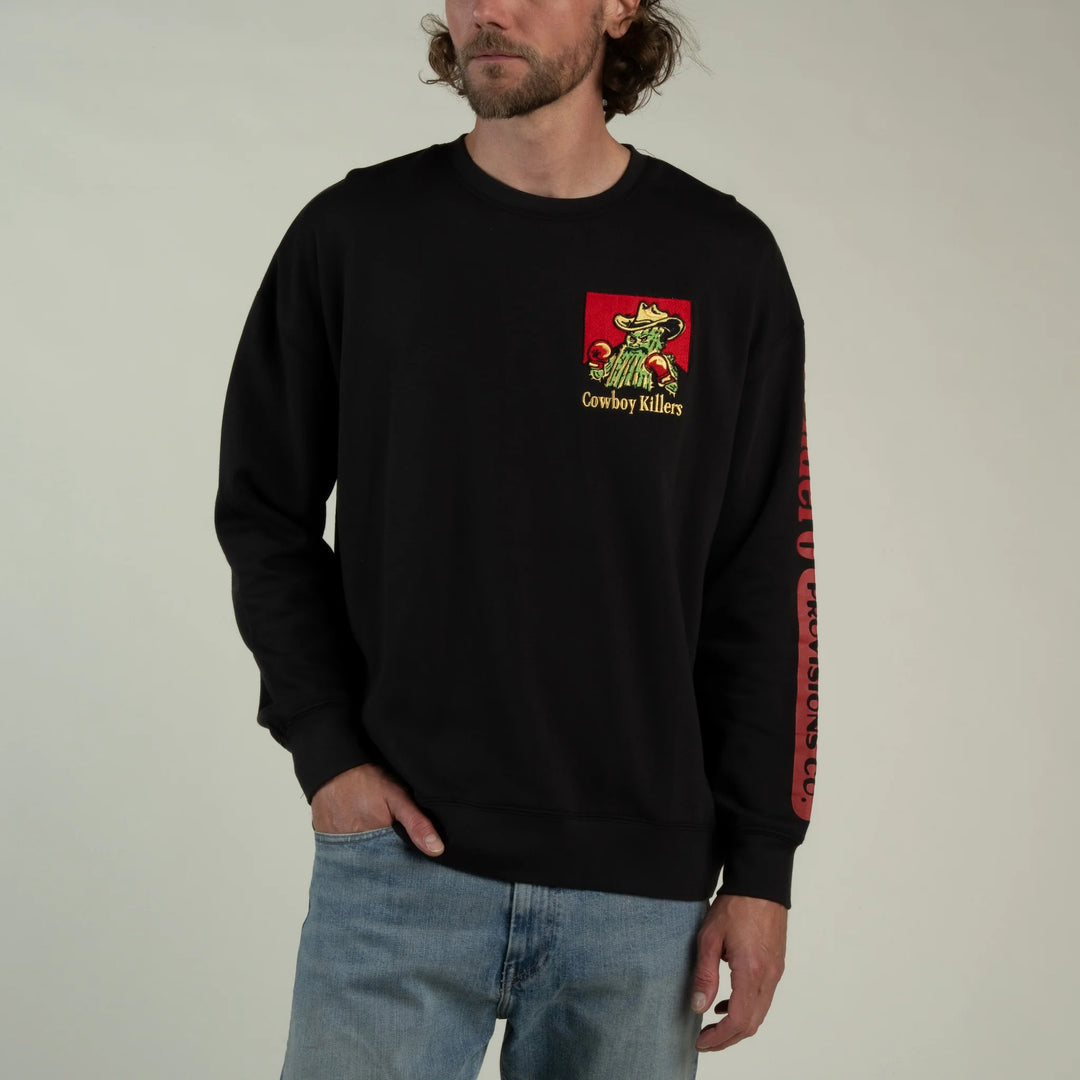 Sendero Men's Cowboy Killers Sweatshirt - Black - Sun Diego Boardshop