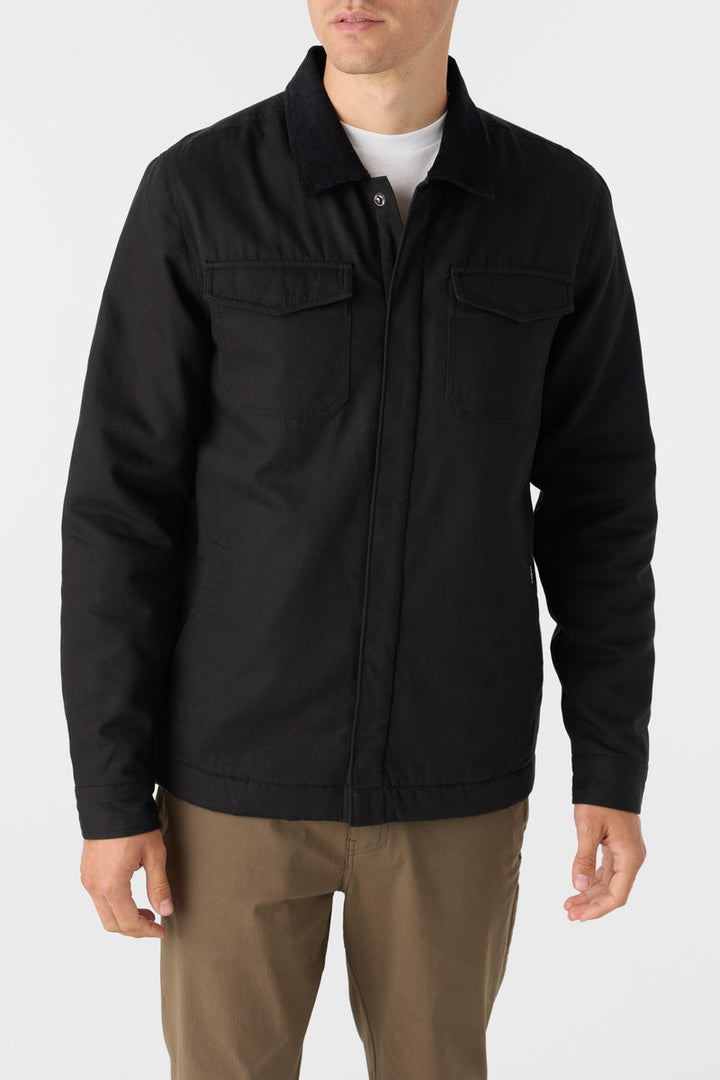 ONeill BRONSEN HIGH PILE LINED JACKET - BLACK - Sun Diego Boardshop