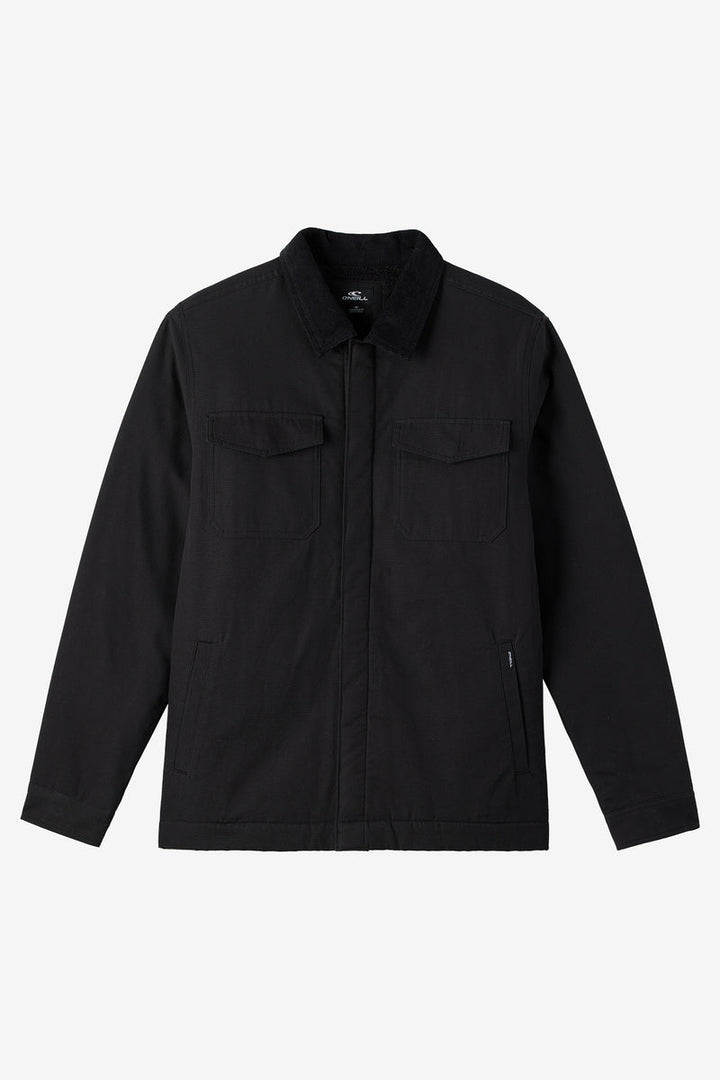 ONeill BRONSEN HIGH PILE LINED JACKET - BLACK - Sun Diego Boardshop