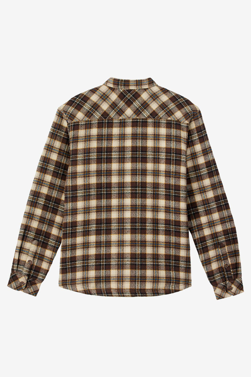 ONeill REDMOND FLANNEL HIGH PILE LINED JACKET - LIGHT KHAKI 2 - Sun Diego Boardshop