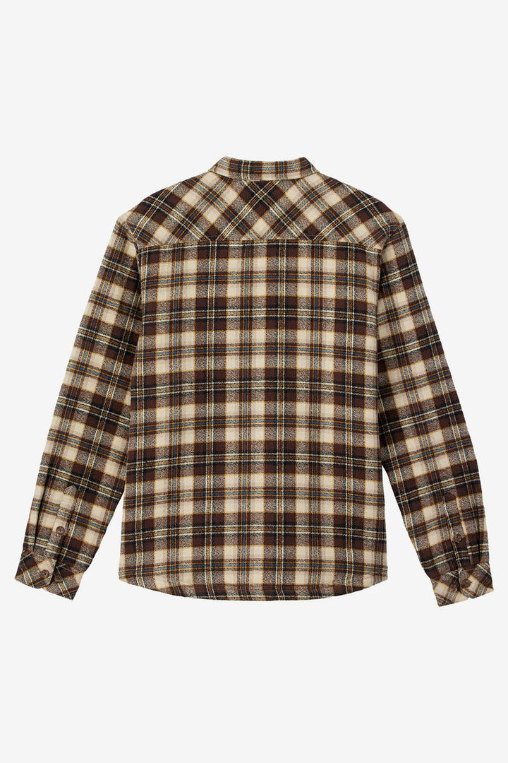 ONeill REDMOND FLANNEL HIGH PILE LINED JACKET - LIGHT KHAKI 2 - Sun Diego Boardshop