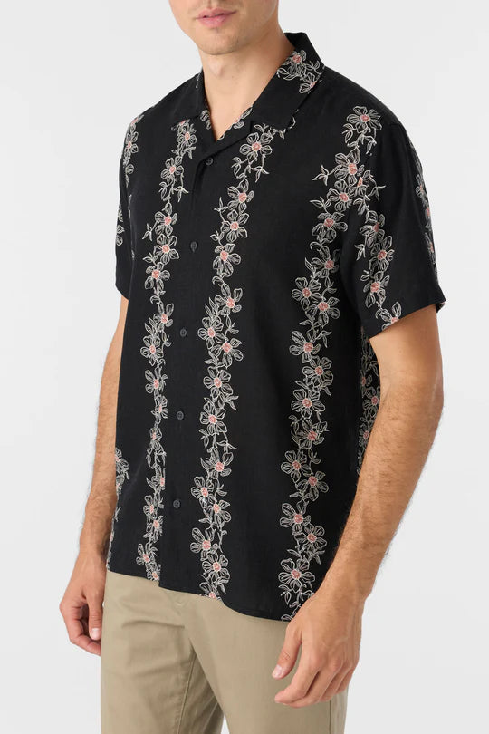 ONeill EAST CLIFF PIER FLOW Shirt - BLACK - Sun Diego Boardshop