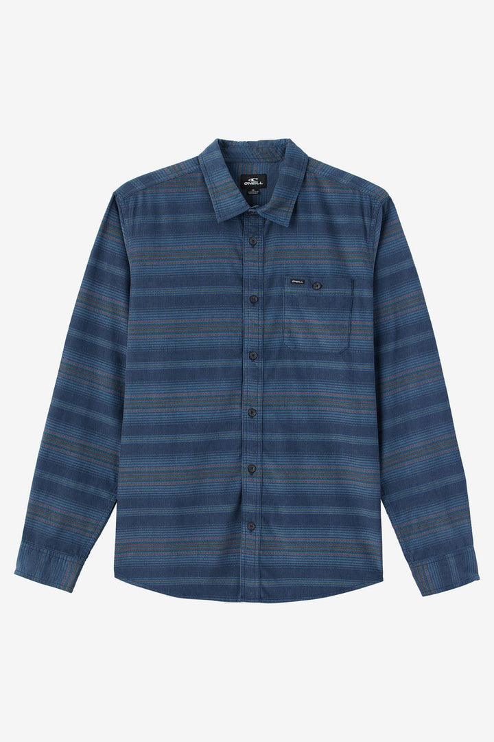 Oneill CARUSO STRIPE CORD STANDARD FIT LONG SLEEVE SHIRT - MIDNIGHT NAVY - Sun Diego Boardshop