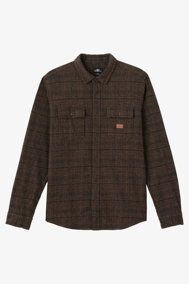 Oneill DAVIES FLANNEL STANDARD FIT LONG SLEEVE SHIRT - CARAFE - Sun Diego Boardshop