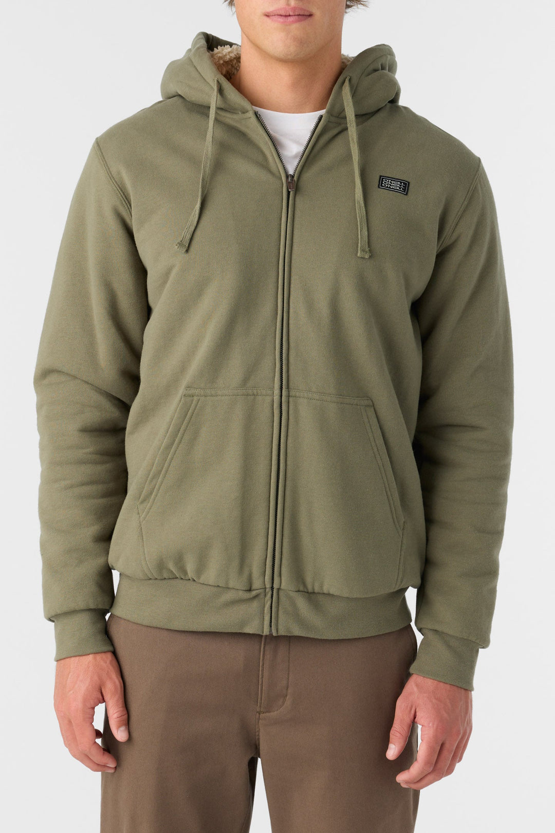 ONeill FIFTY TWO HIGH PILE LINED ZIP FLEECE JACKET - DEEP LICHEN GREEN - Sun Diego Boardshop