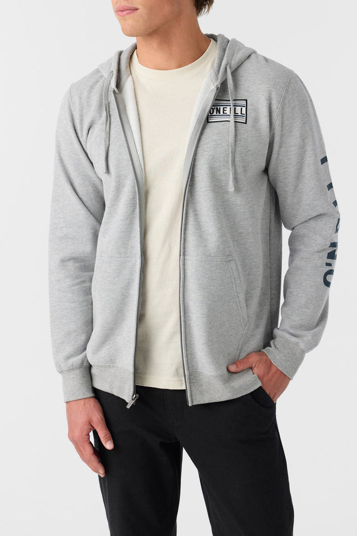 Oneill FIFTY TWO ZIP PULLOVER FLEECE - HEATHER GREY - Sun Diego Boardshop